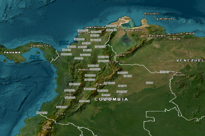 Imagen del mapa de Colombia